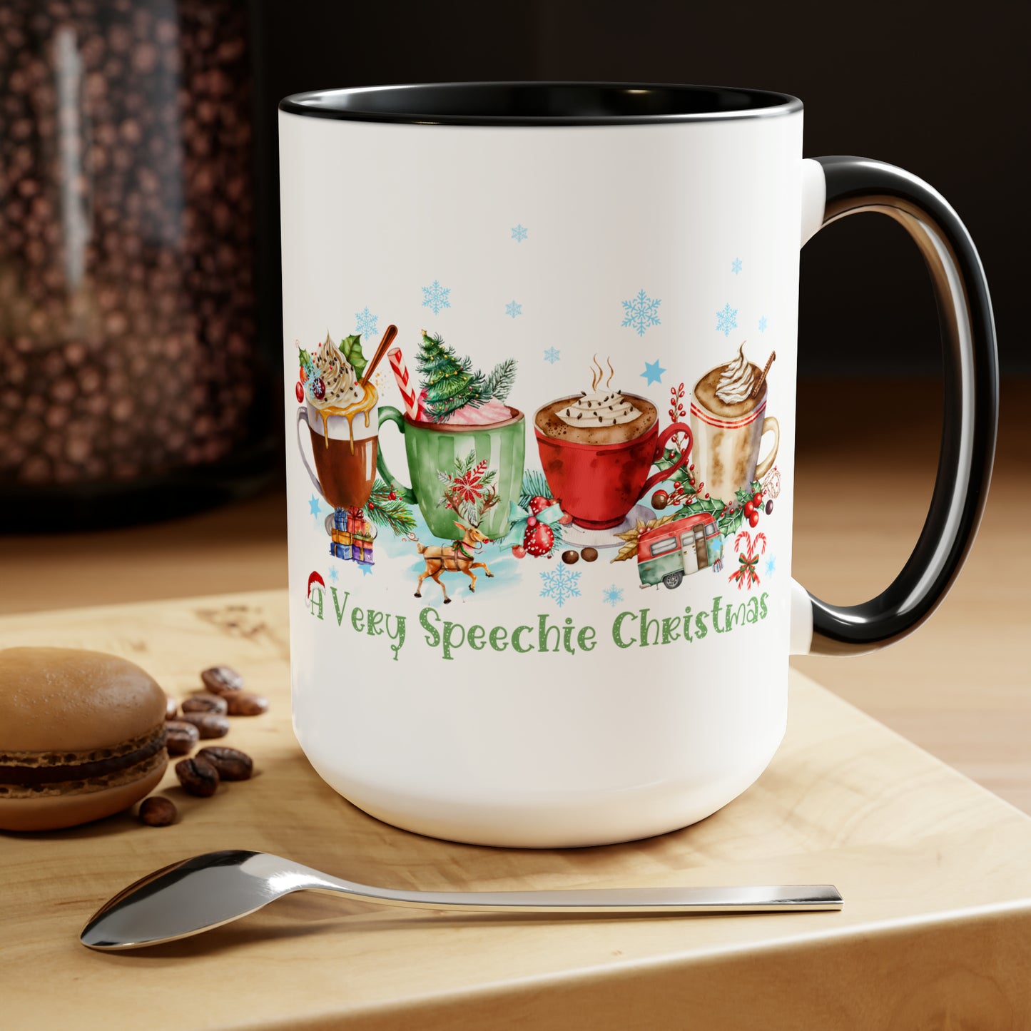 A Very Speechie Christmas Coffee Mug Gift for SLP