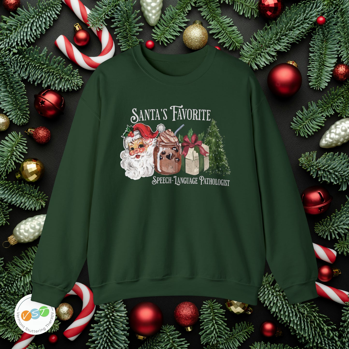 Santa's Favorite SLP Vintage Christmas Sweatshirt