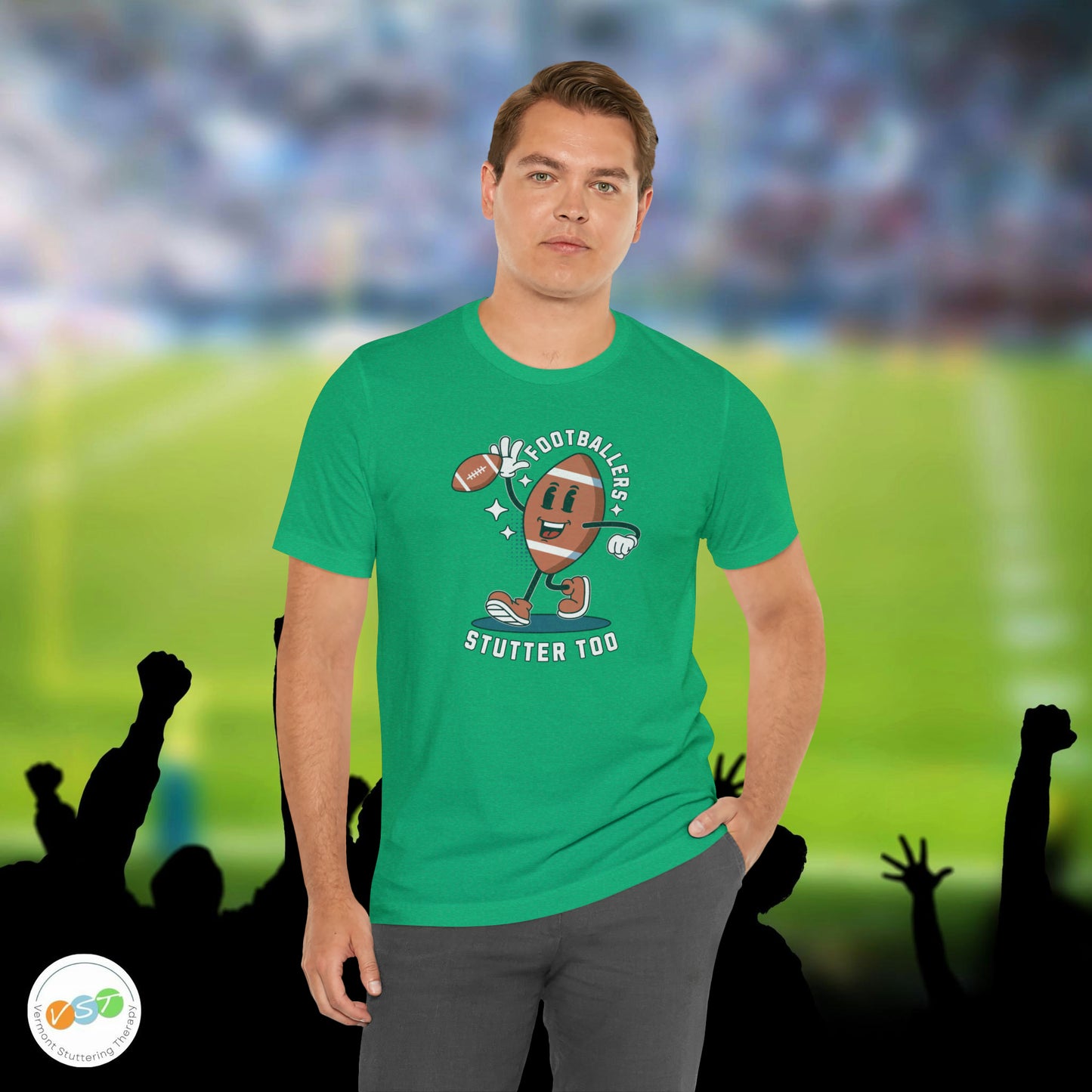 Footballers Stutter Too Retro T-shirt