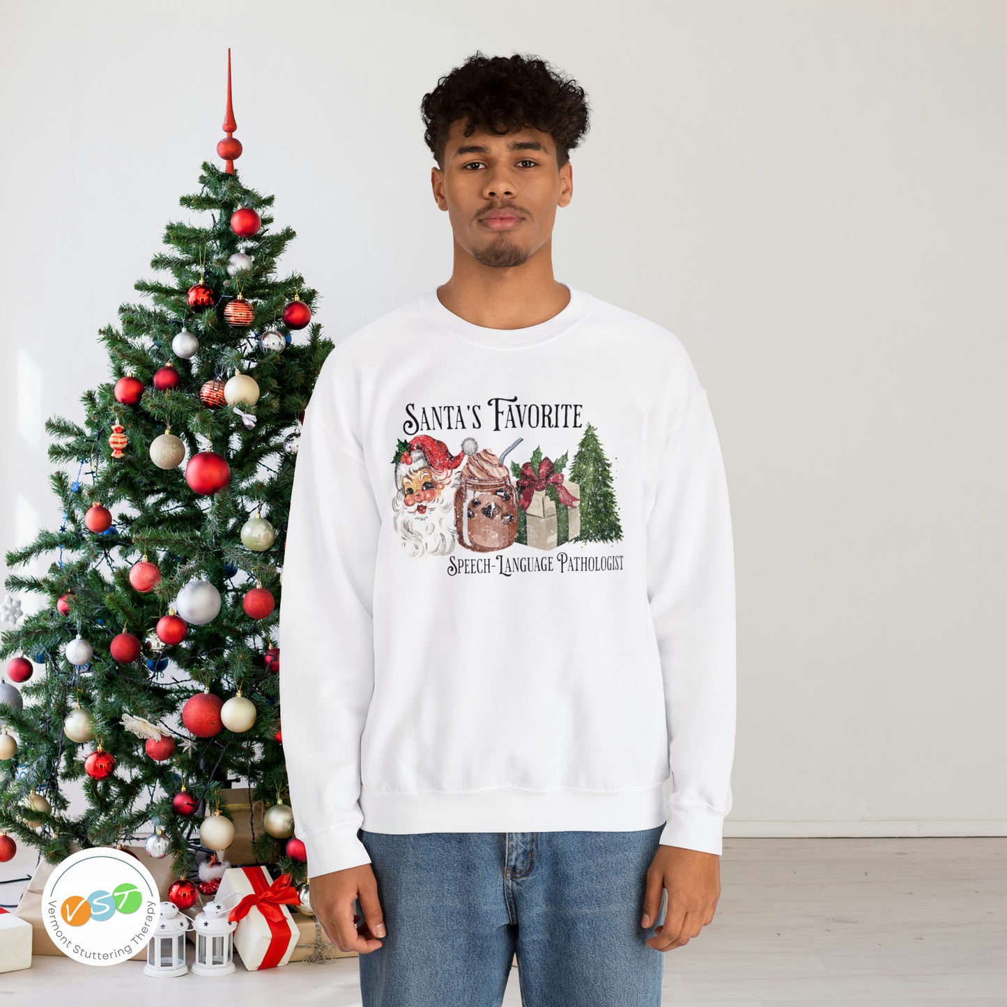 Santa's Favorite SLP Vintage Christmas Sweatshirt