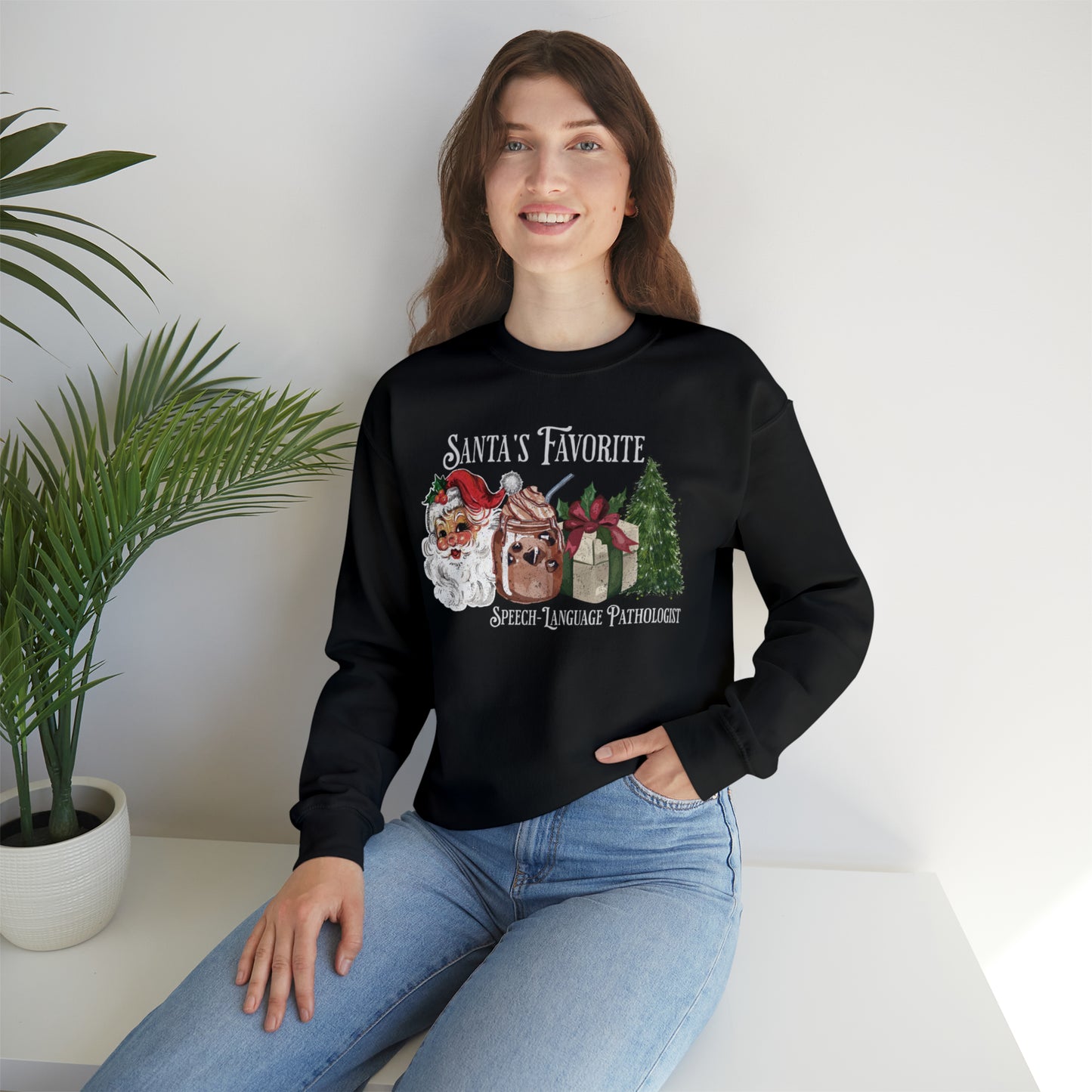 Santa's Favorite SLP Vintage Christmas Sweatshirt