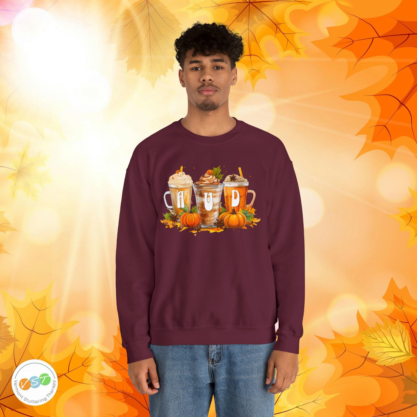 AUD Fall Pumpkin Latte Coffee Sweatshirt Gift