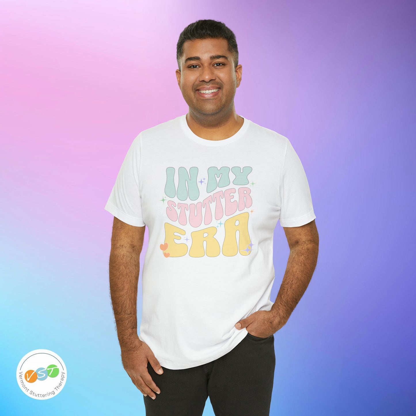 In My Stutter Era Pastel Retro T-shirt