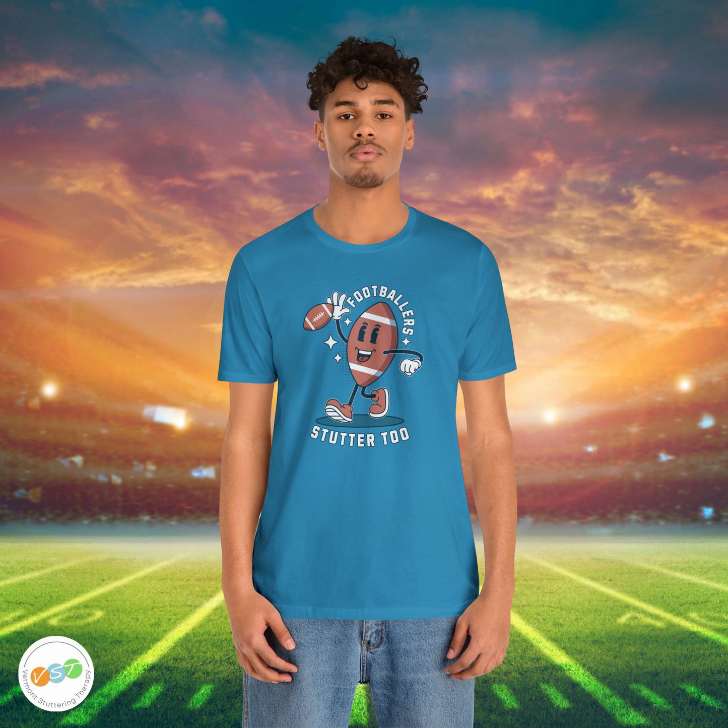 Footballers Stutter Too Retro T-shirt