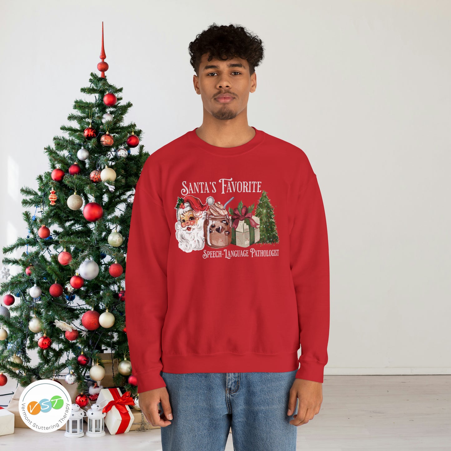 Santa's Favorite SLP Vintage Christmas Sweatshirt