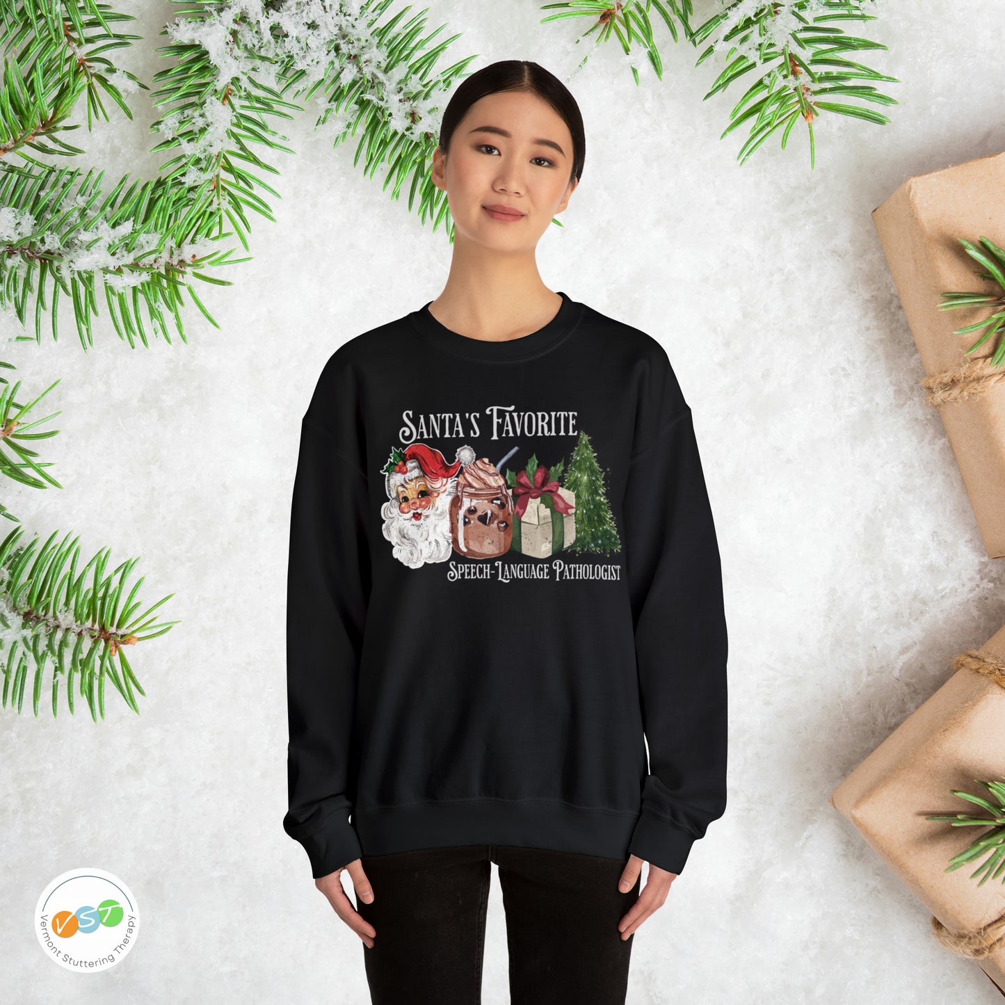 Santa's Favorite SLP Vintage Christmas Sweatshirt