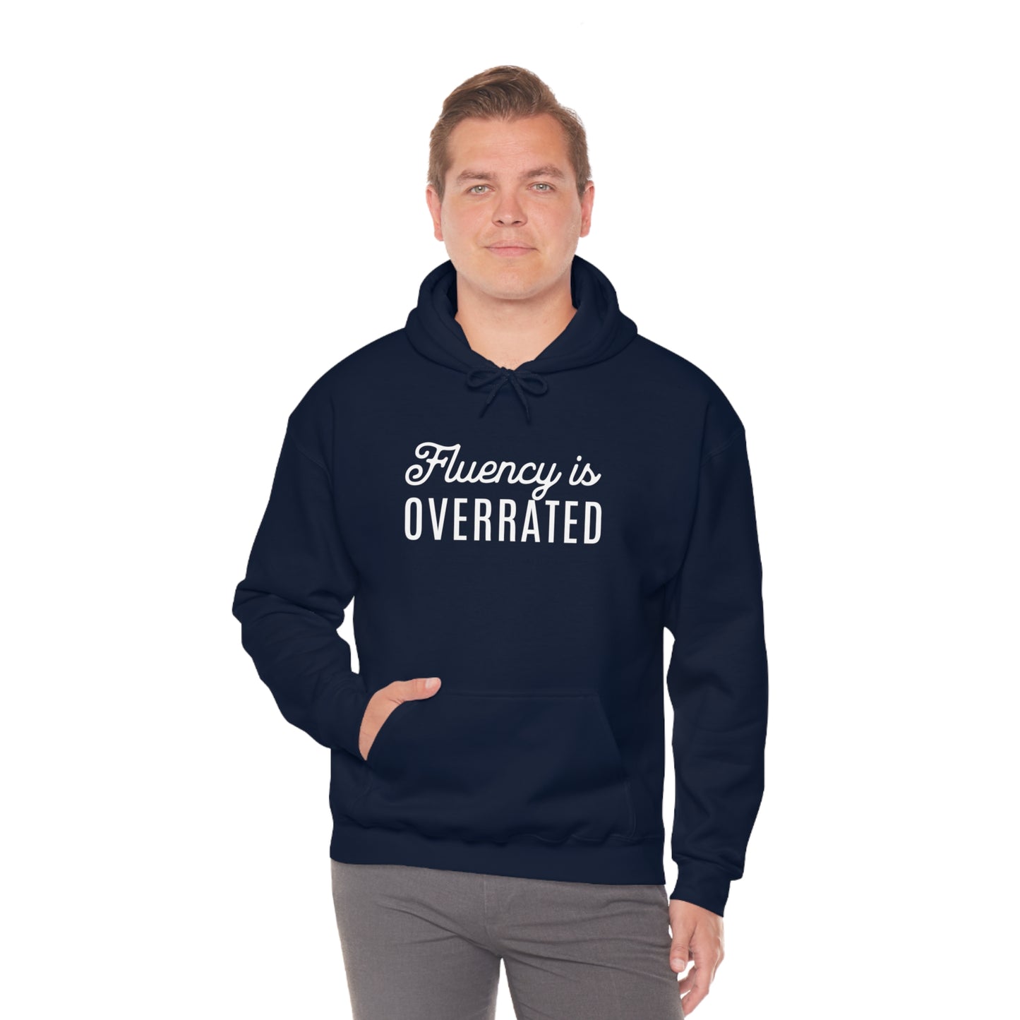 Fluency is Overrated Stuttering Hoodie