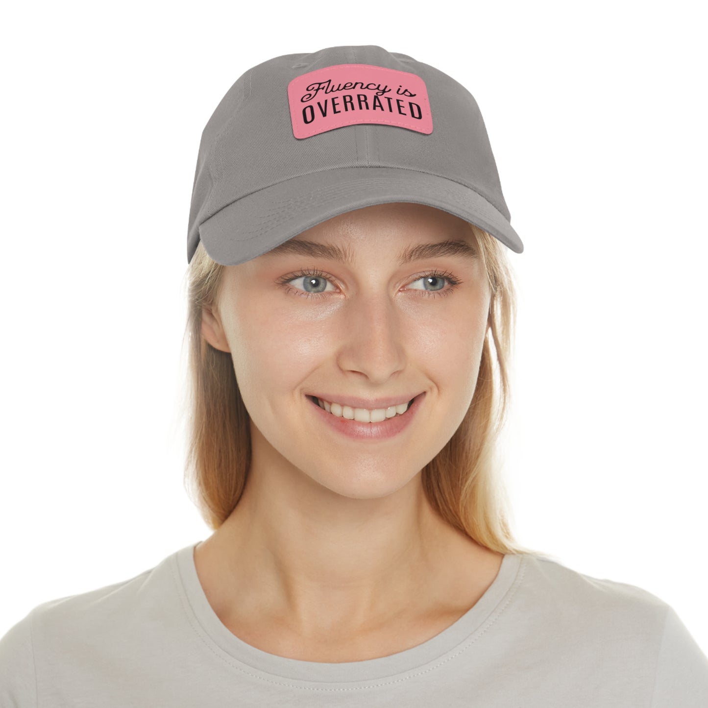Fluency is Overrated Stuttering Hat with Leather Patch