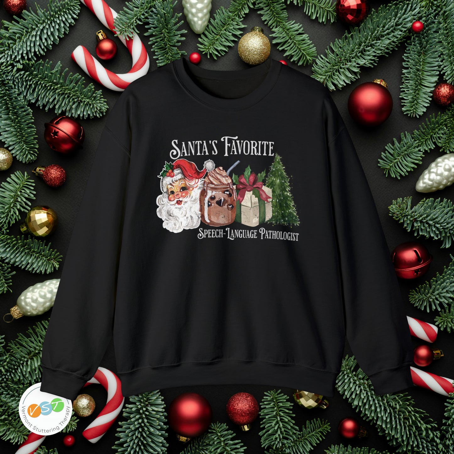 Santa's Favorite SLP Vintage Christmas Sweatshirt