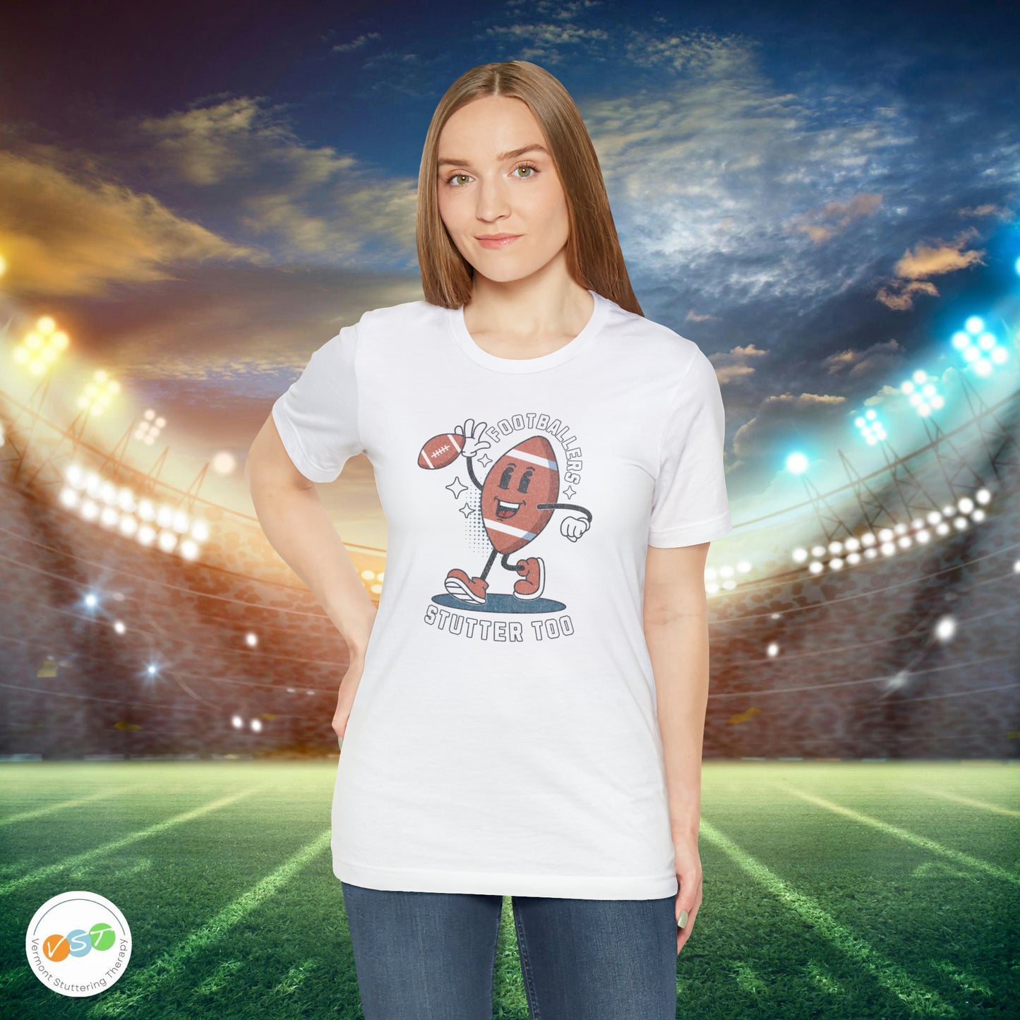 Footballers Stutter Too Retro T-shirt
