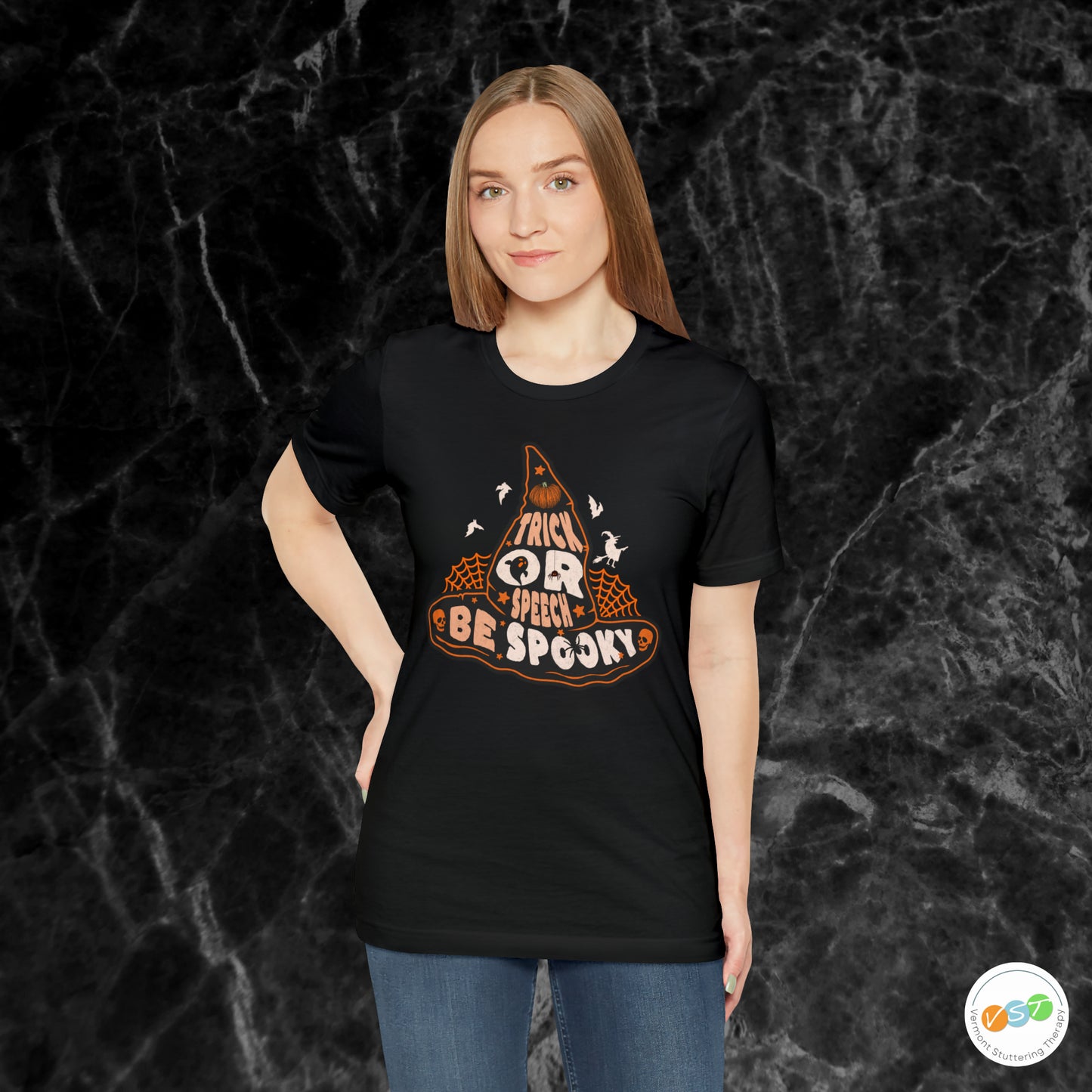 Trick or Speech Witch Hat SLP SLPA Halloween Shirt