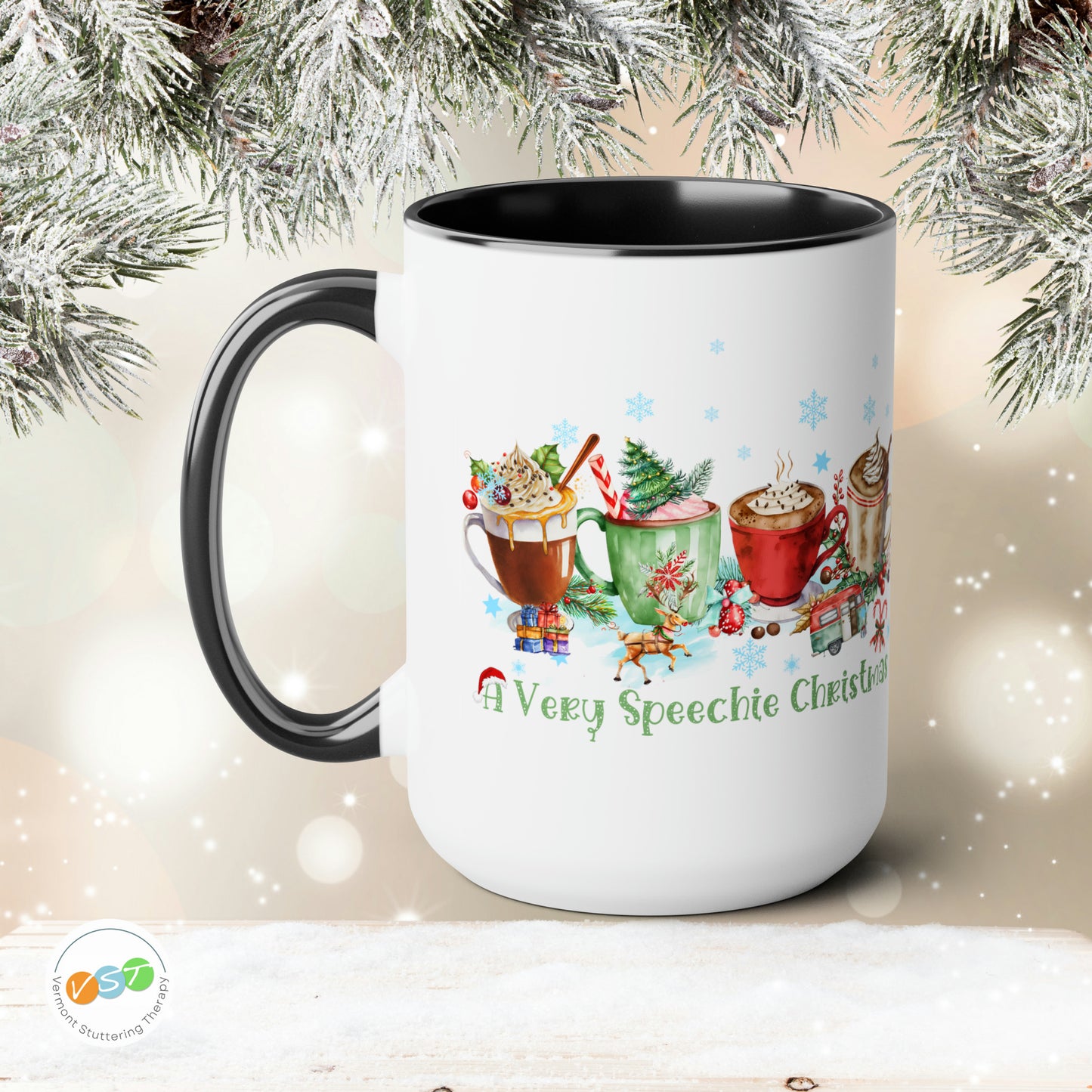 A Very Speechie Christmas Coffee Mug Gift for SLP