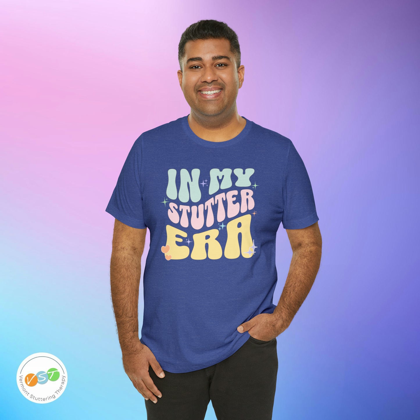 In My Stutter Era Pastel Retro T-shirt
