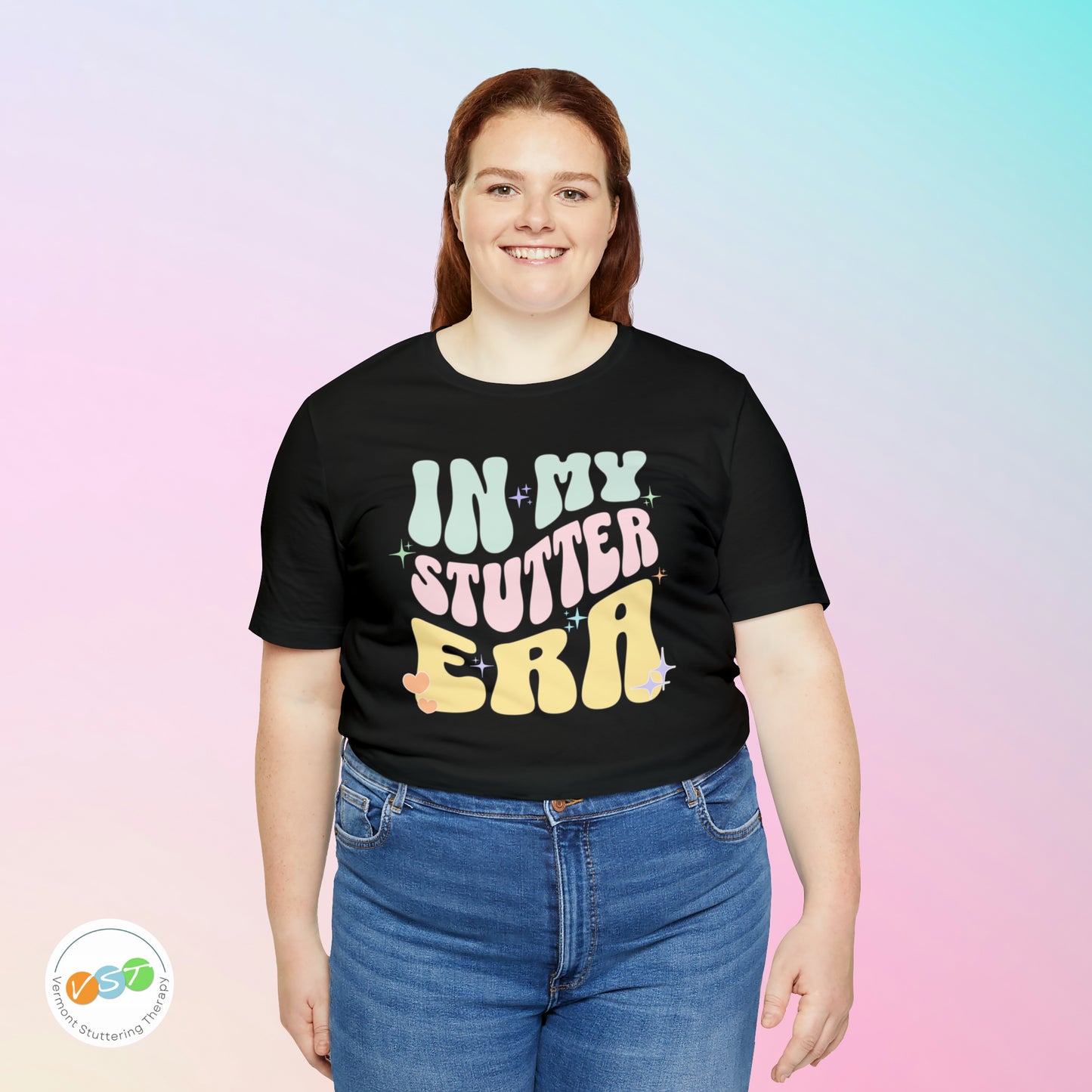 In My Stutter Era Pastel Retro T-shirt