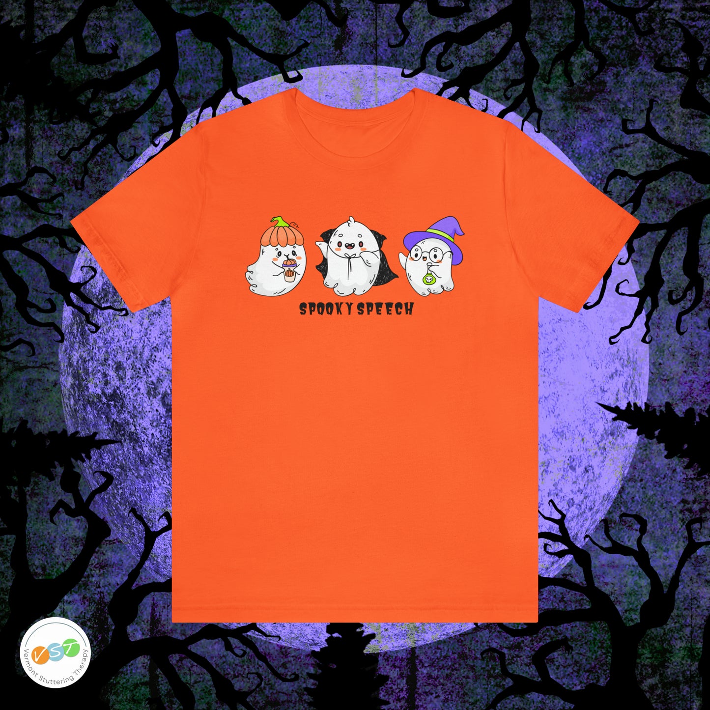 Spooky Speech Cute Ghost Halloween T-shirt for SLP & SLPA