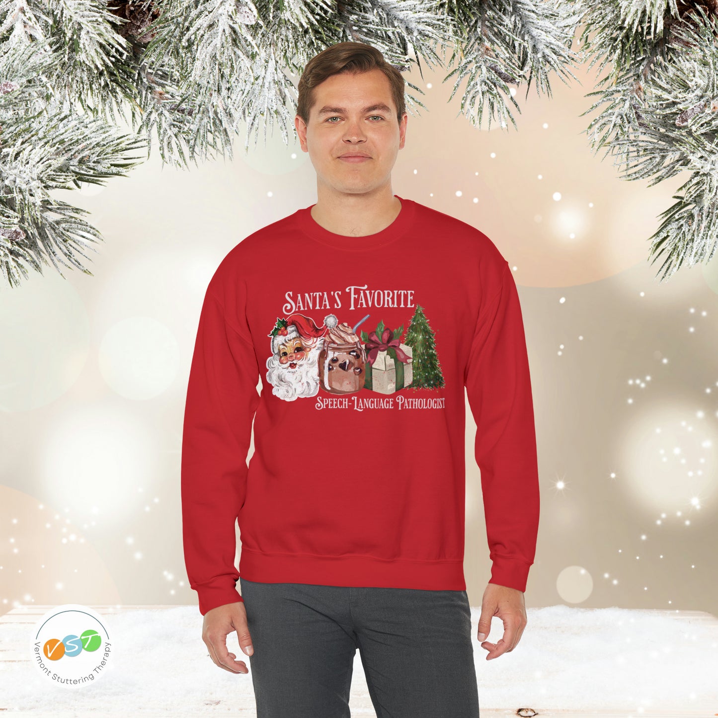 Santa's Favorite SLP Vintage Christmas Sweatshirt