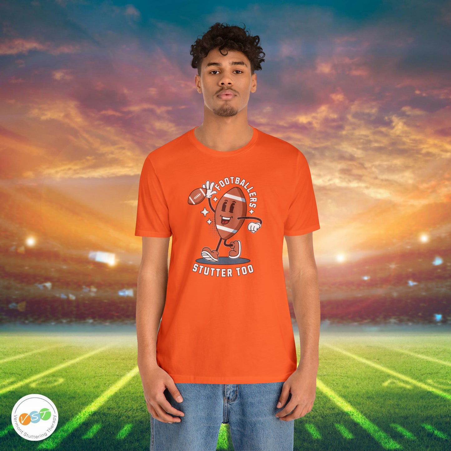Footballers Stutter Too Retro T-shirt