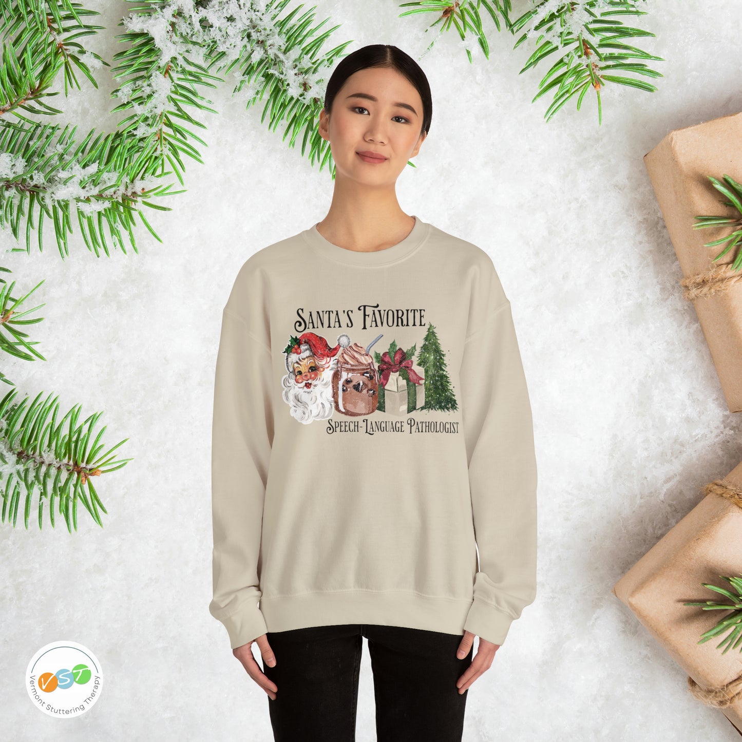 Santa's Favorite SLP Vintage Christmas Sweatshirt