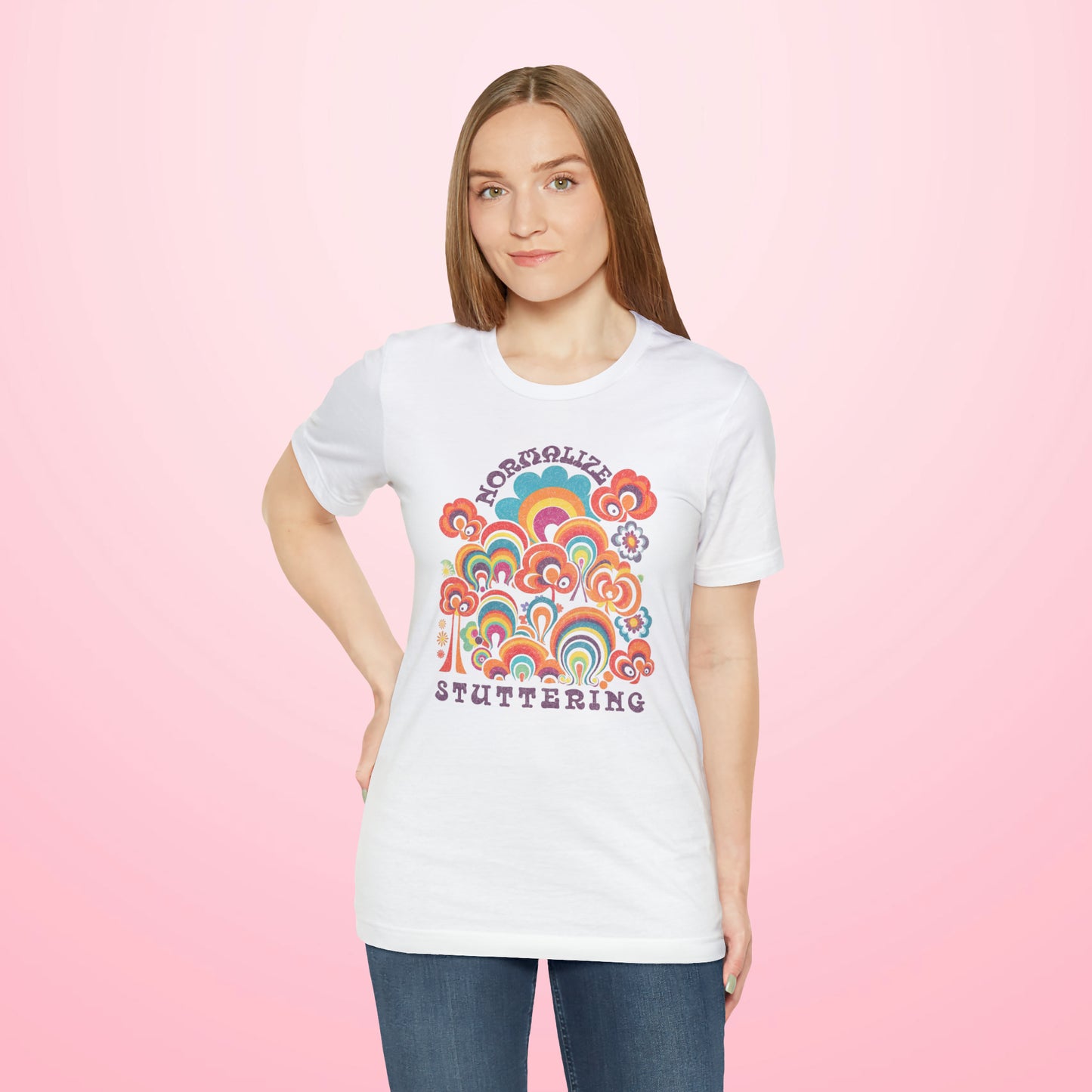 Normalize Stuttering 70s Groovy T-shirt