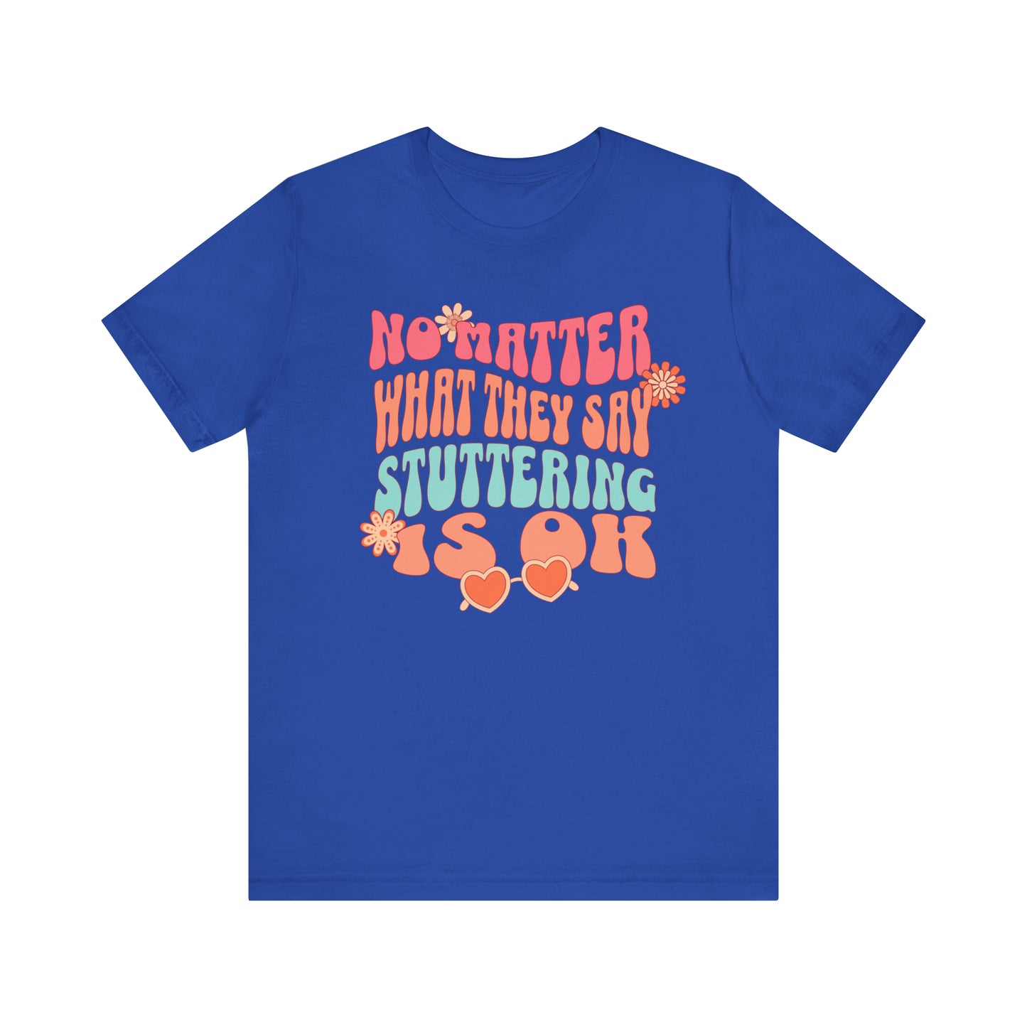 No Matter What They Say Retro 70s Text Stutter Shirt