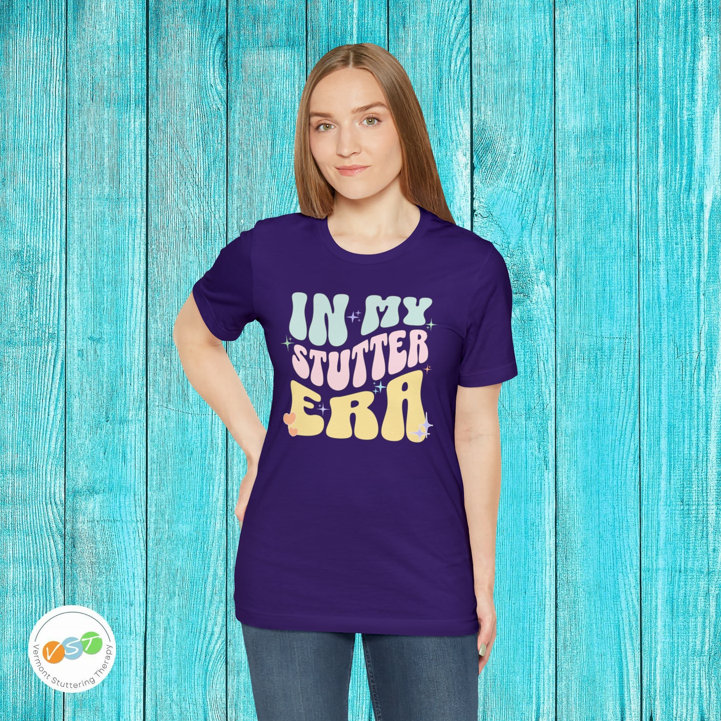In My Stutter Era Pastel Retro T-shirt