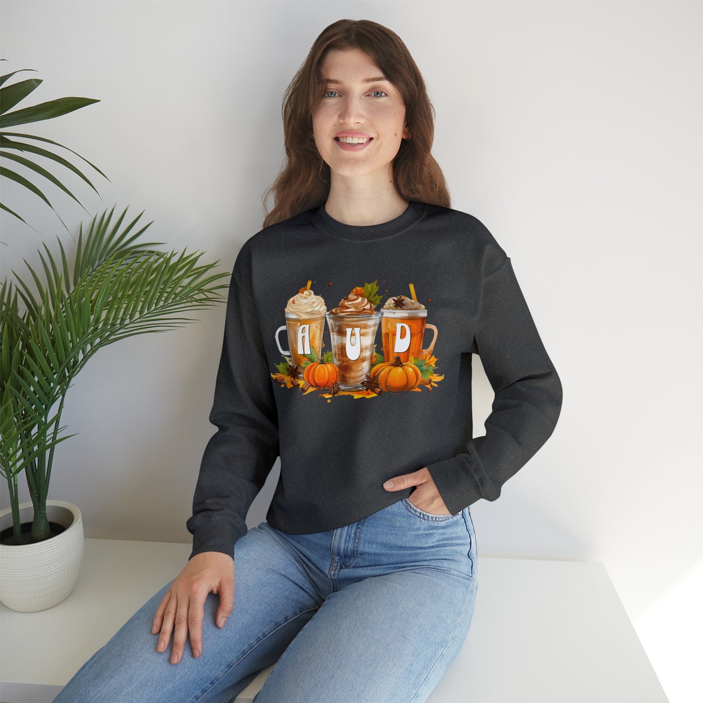 AUD Fall Pumpkin Latte Coffee Sweatshirt Gift