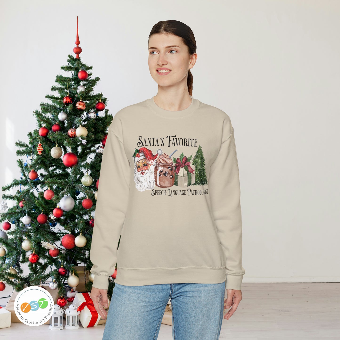 Santa's Favorite SLP Vintage Christmas Sweatshirt