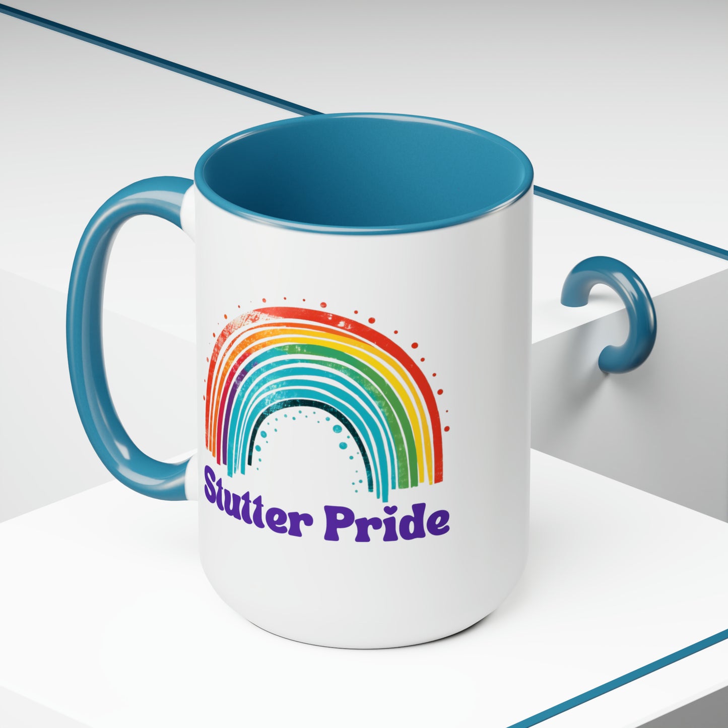 Stutter Pride Rainbow 15oz Mug