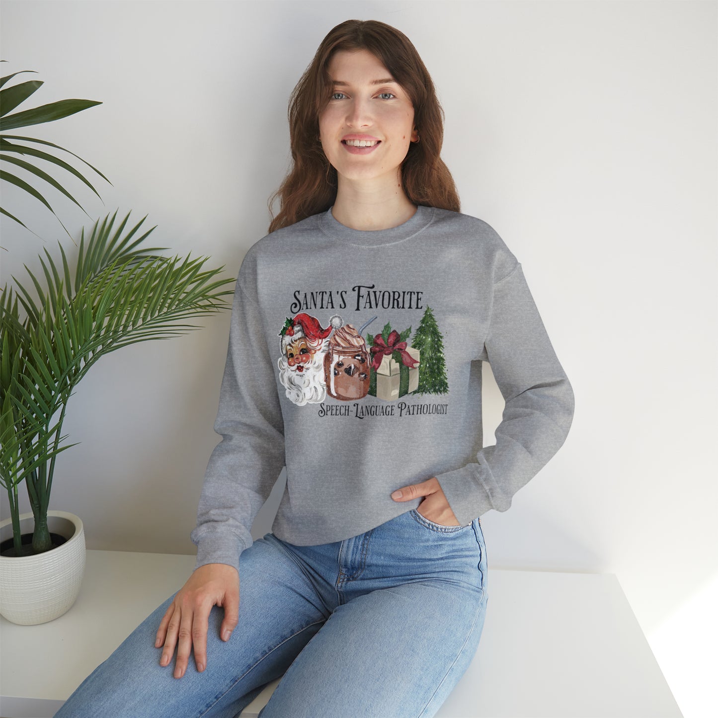 Santa's Favorite SLP Vintage Christmas Sweatshirt