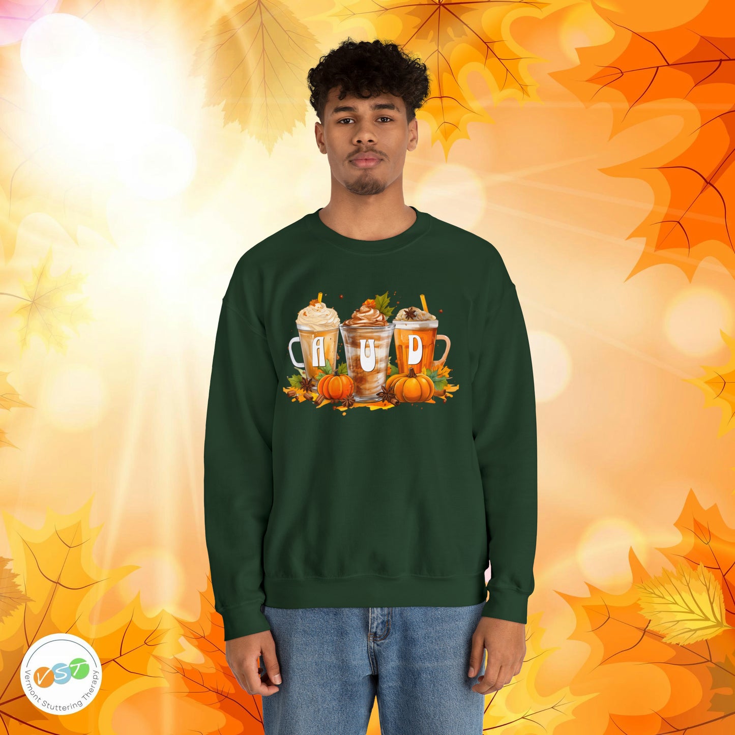 AUD Fall Pumpkin Latte Coffee Sweatshirt Gift