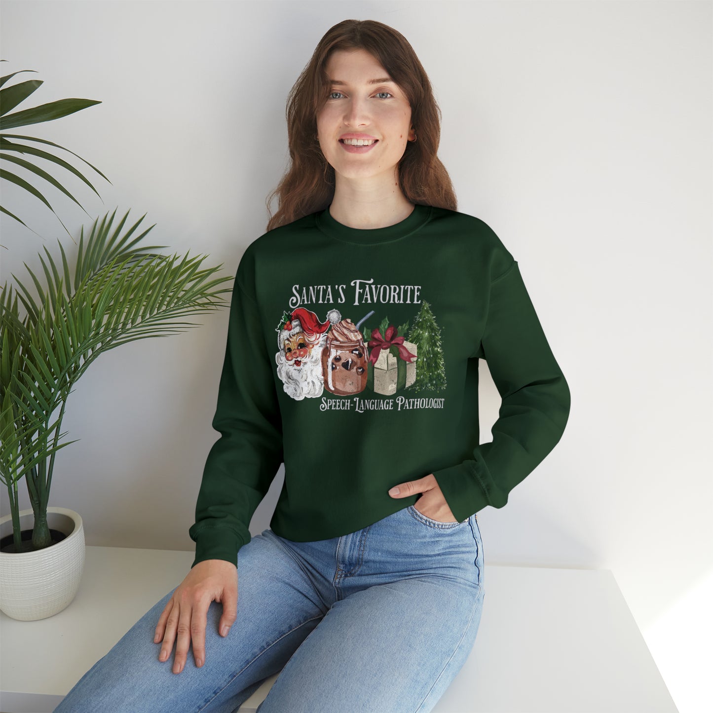 Santa's Favorite SLP Vintage Christmas Sweatshirt