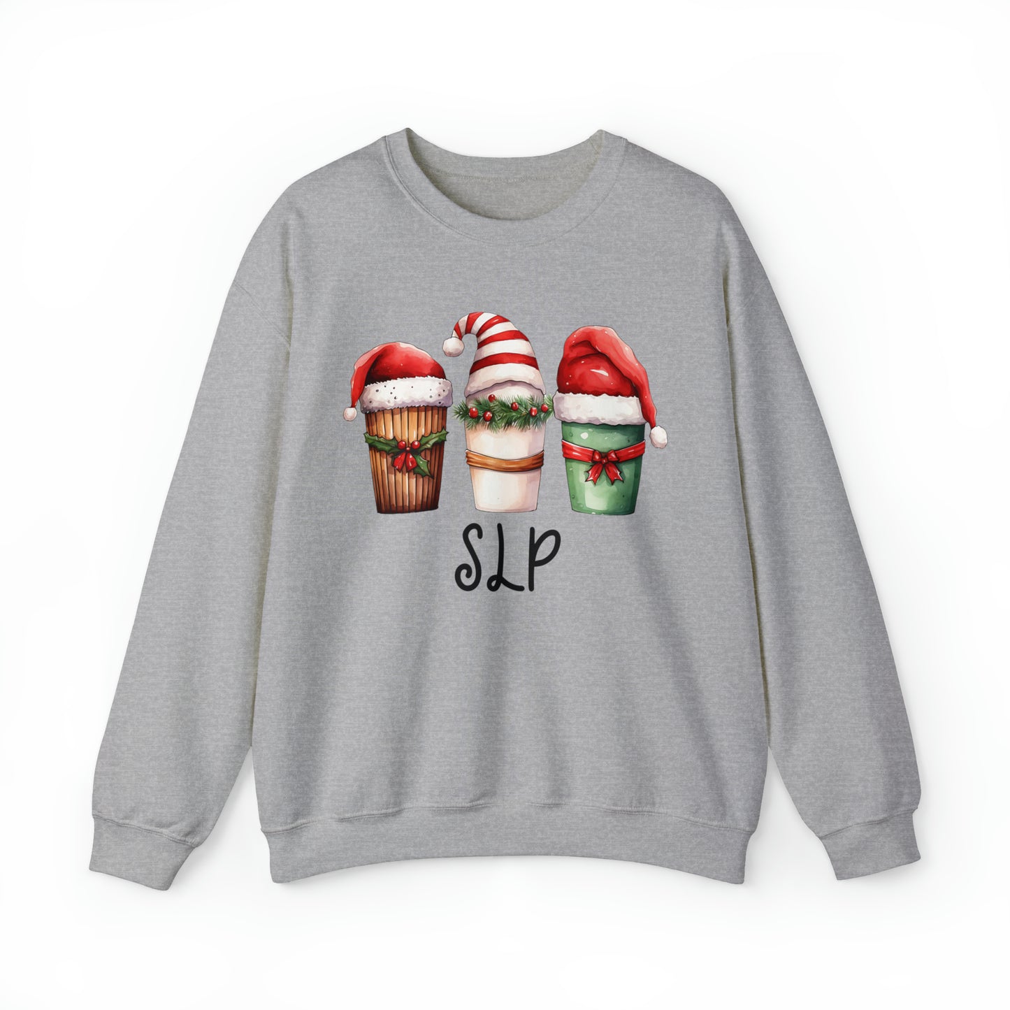 Cute SLP Christmas Coffee Santa Hat Sweatshirt