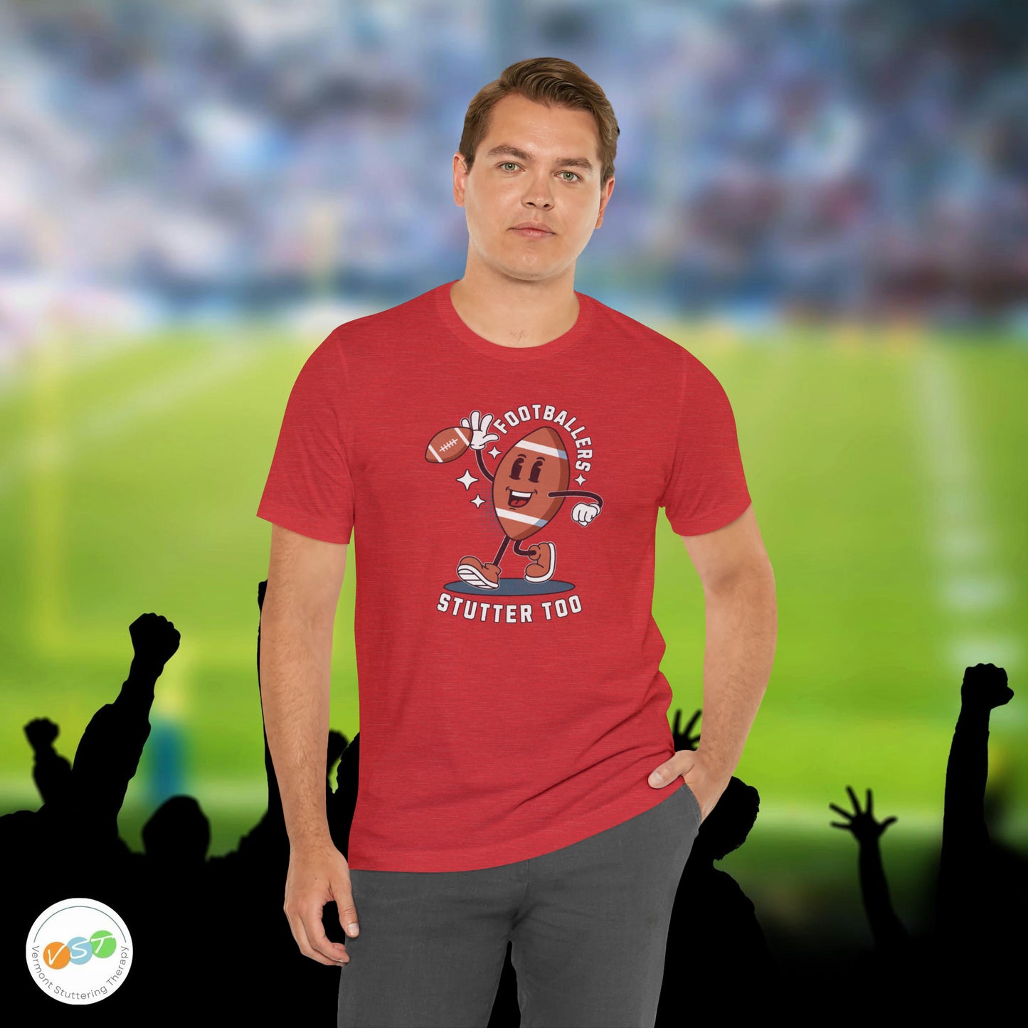 Footballers Stutter Too Retro T-shirt
