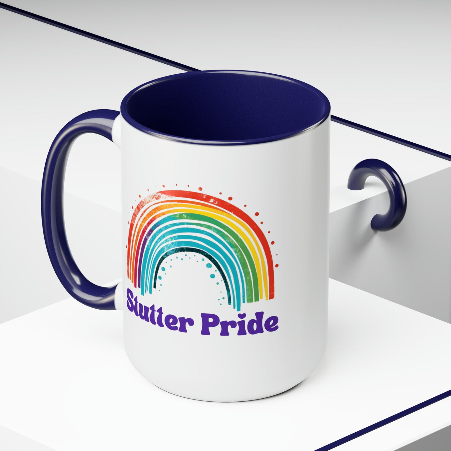 Stutter Pride Rainbow 15oz Mug