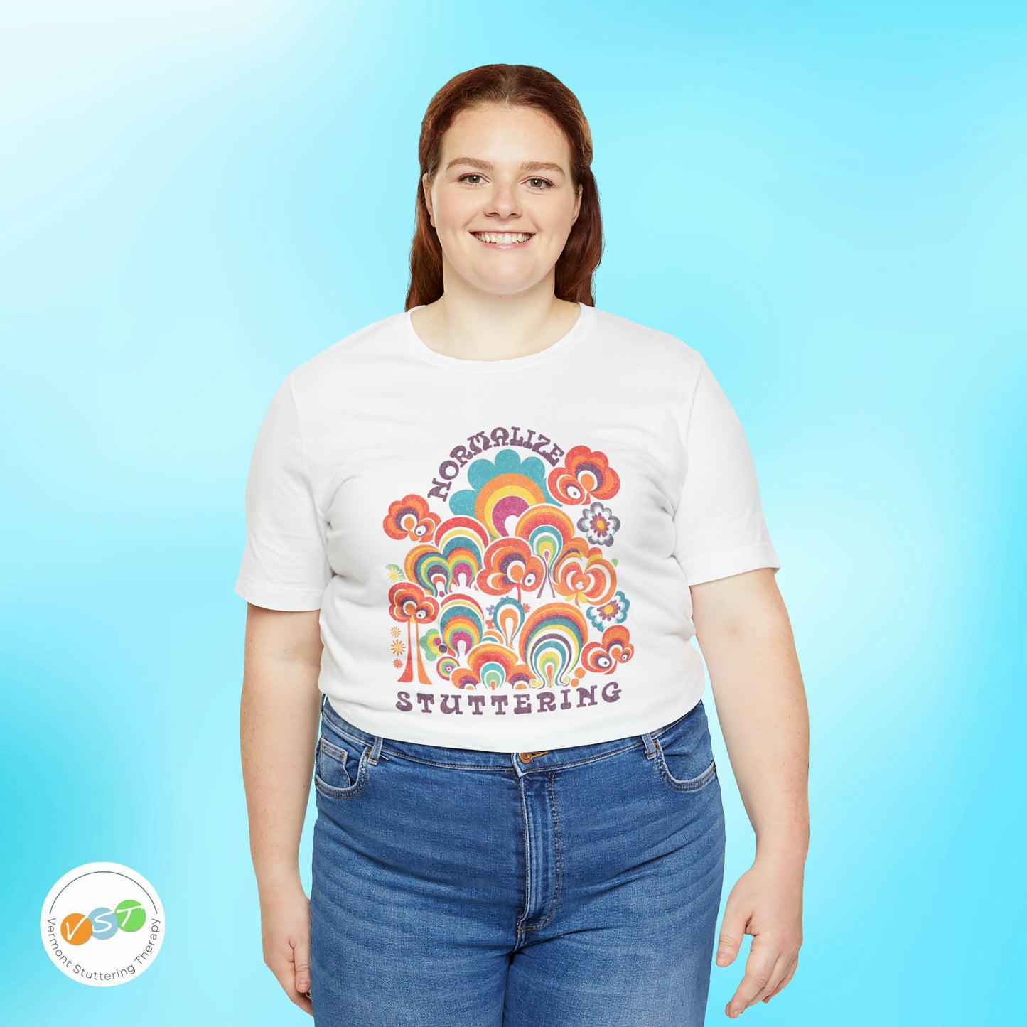 Normalize Stuttering 70s Groovy T-shirt