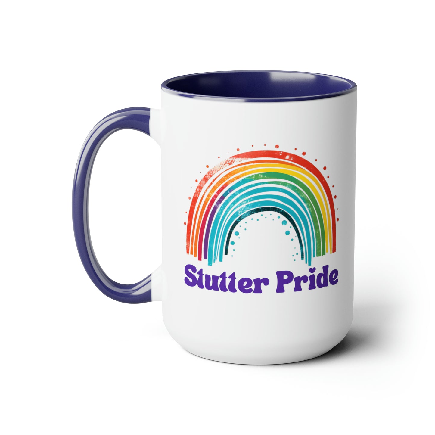 Stutter Pride Rainbow 15oz Mug