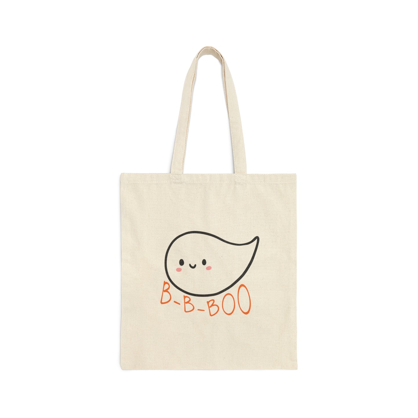 B-B-Boo Ghost Halloween Tote for Person who Stutters
