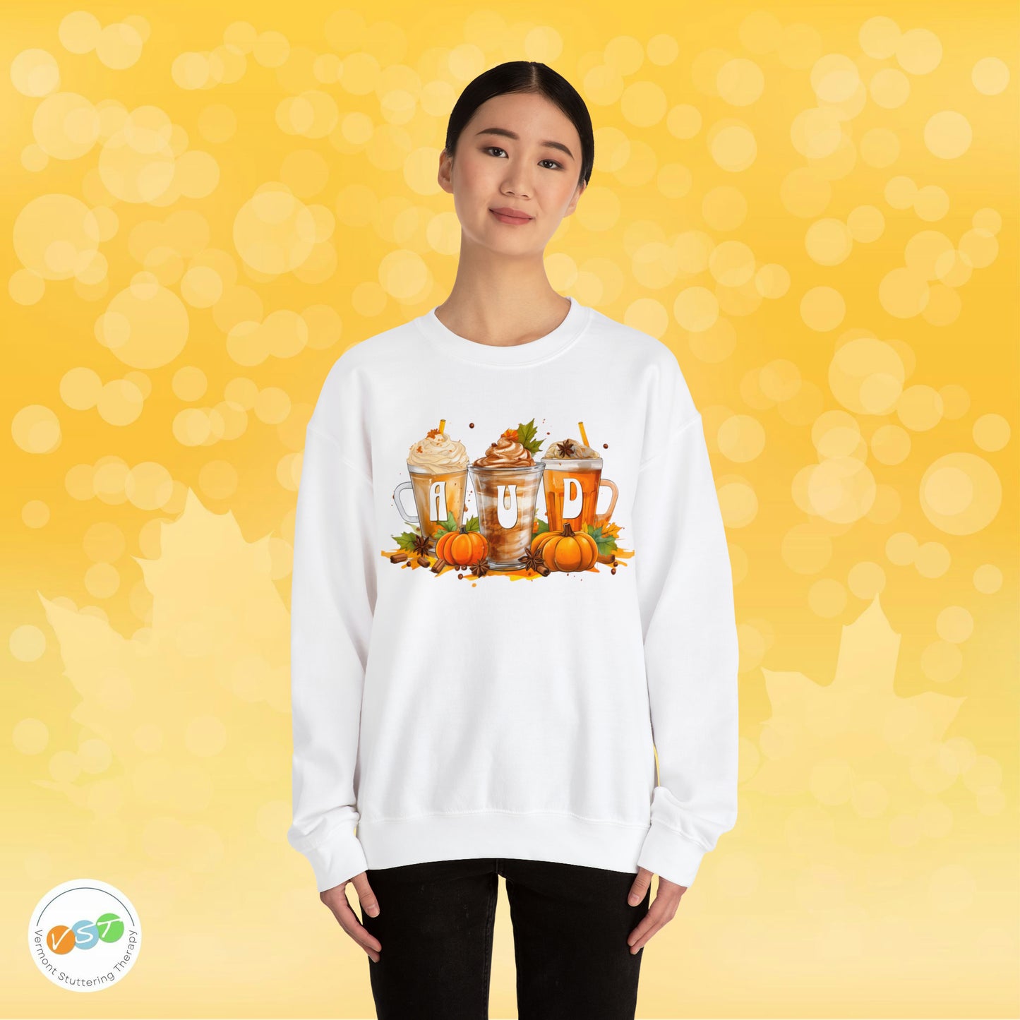 AUD Fall Pumpkin Latte Coffee Sweatshirt Gift