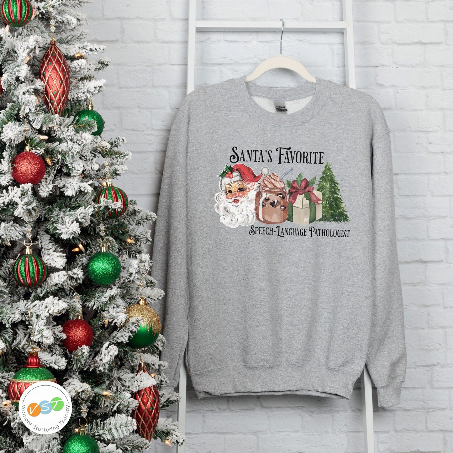 Santa's Favorite SLP Vintage Christmas Sweatshirt