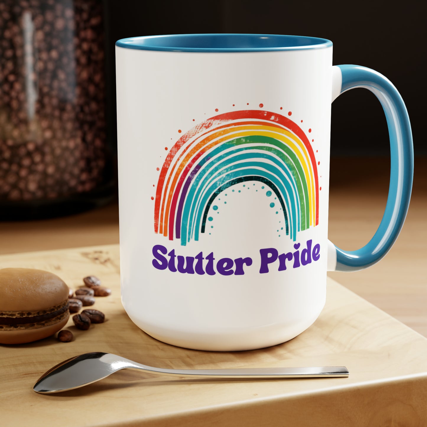 Stutter Pride Rainbow 15oz Mug