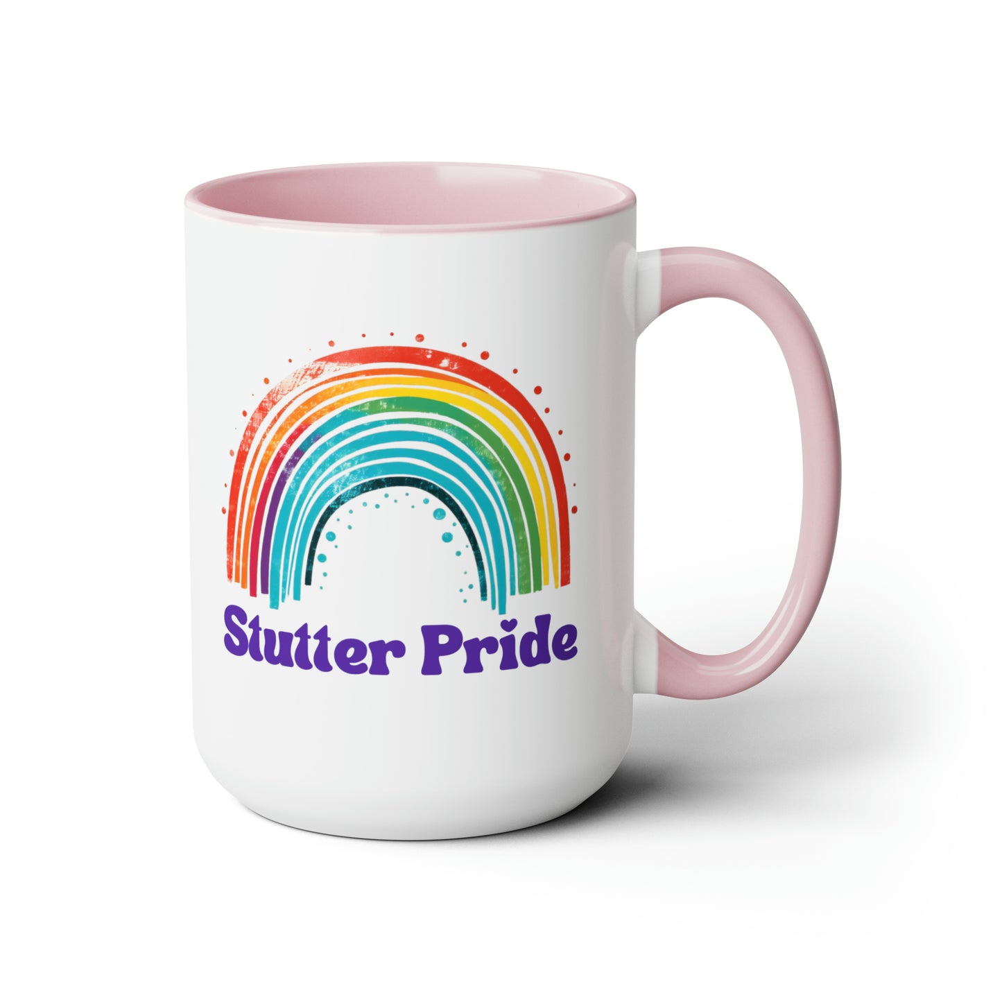 Stutter Pride Rainbow 15oz Mug