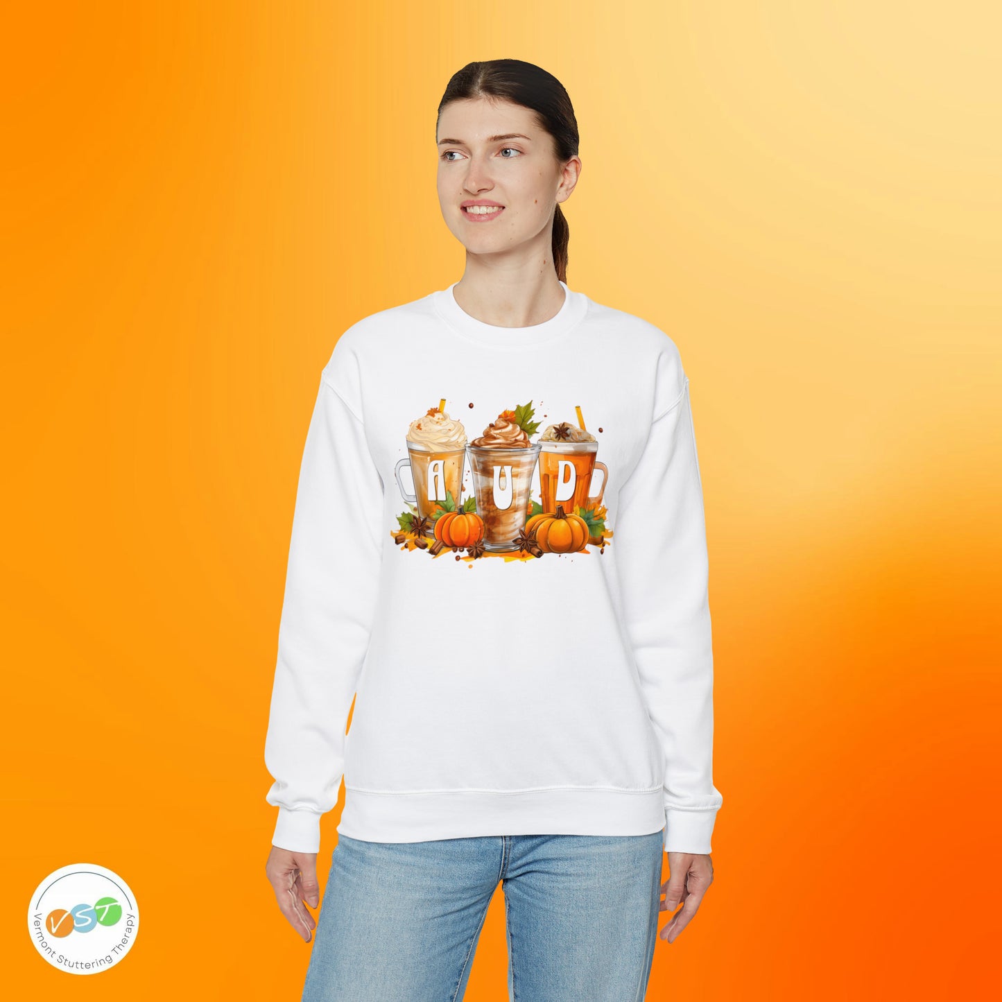 AUD Fall Pumpkin Latte Coffee Sweatshirt Gift