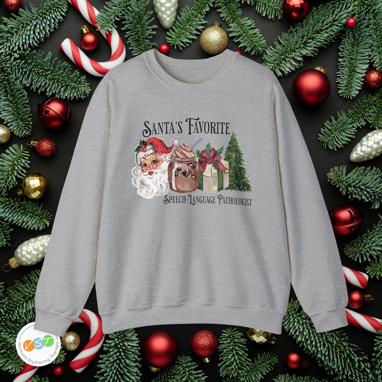 Santa's Favorite SLP Vintage Christmas Sweatshirt
