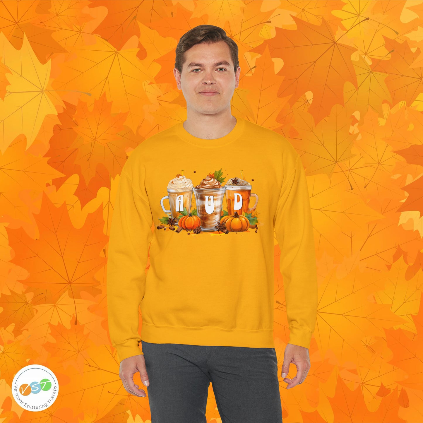 AUD Fall Pumpkin Latte Coffee Sweatshirt Gift