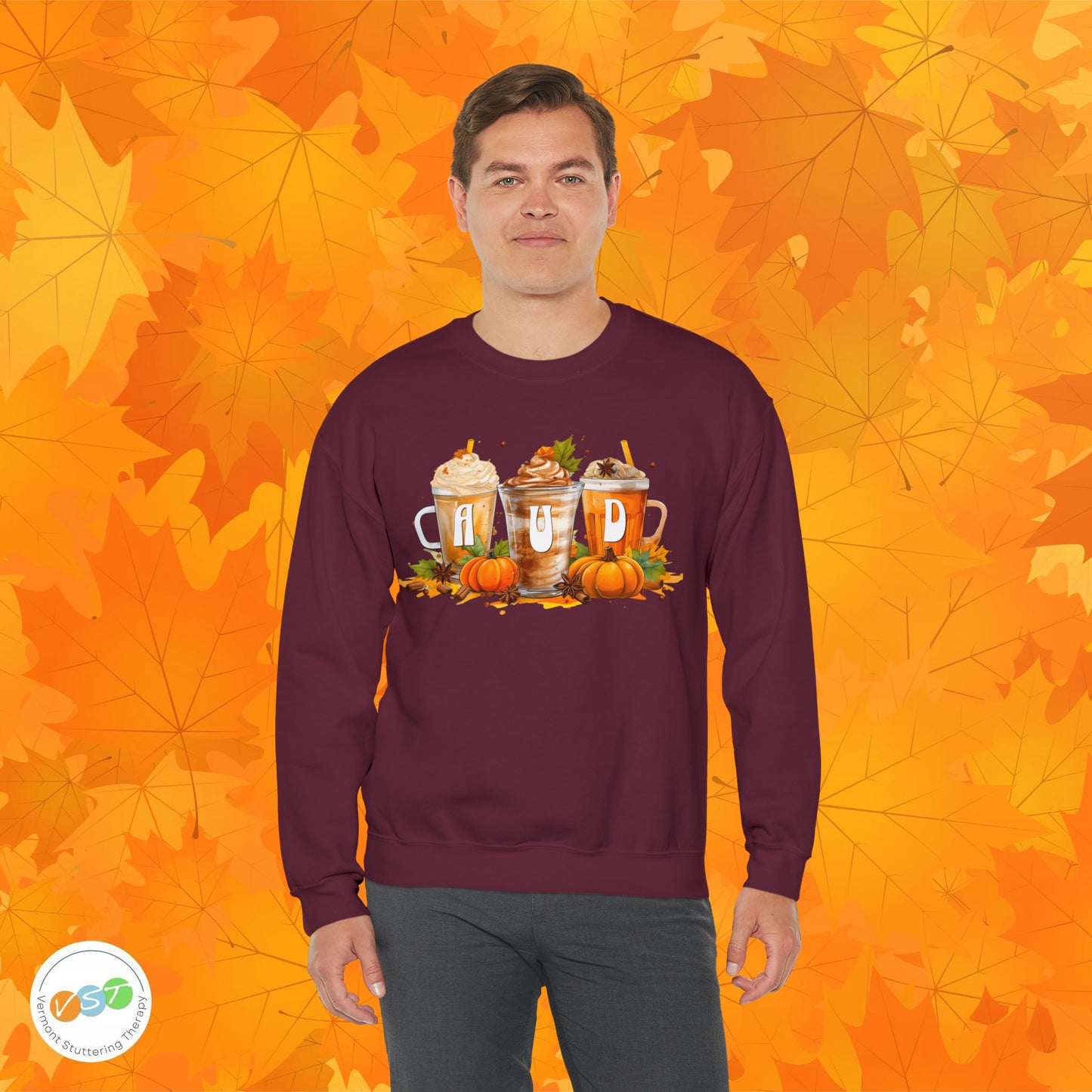 AUD Fall Pumpkin Latte Coffee Sweatshirt Gift