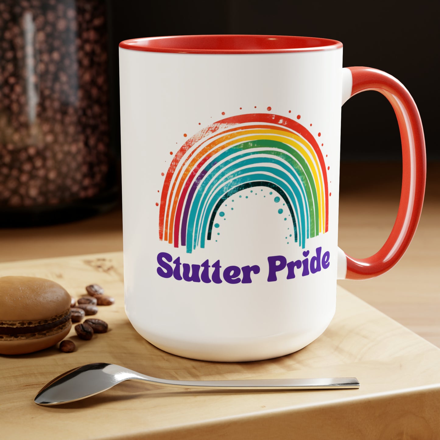 Stutter Pride Rainbow 15oz Mug