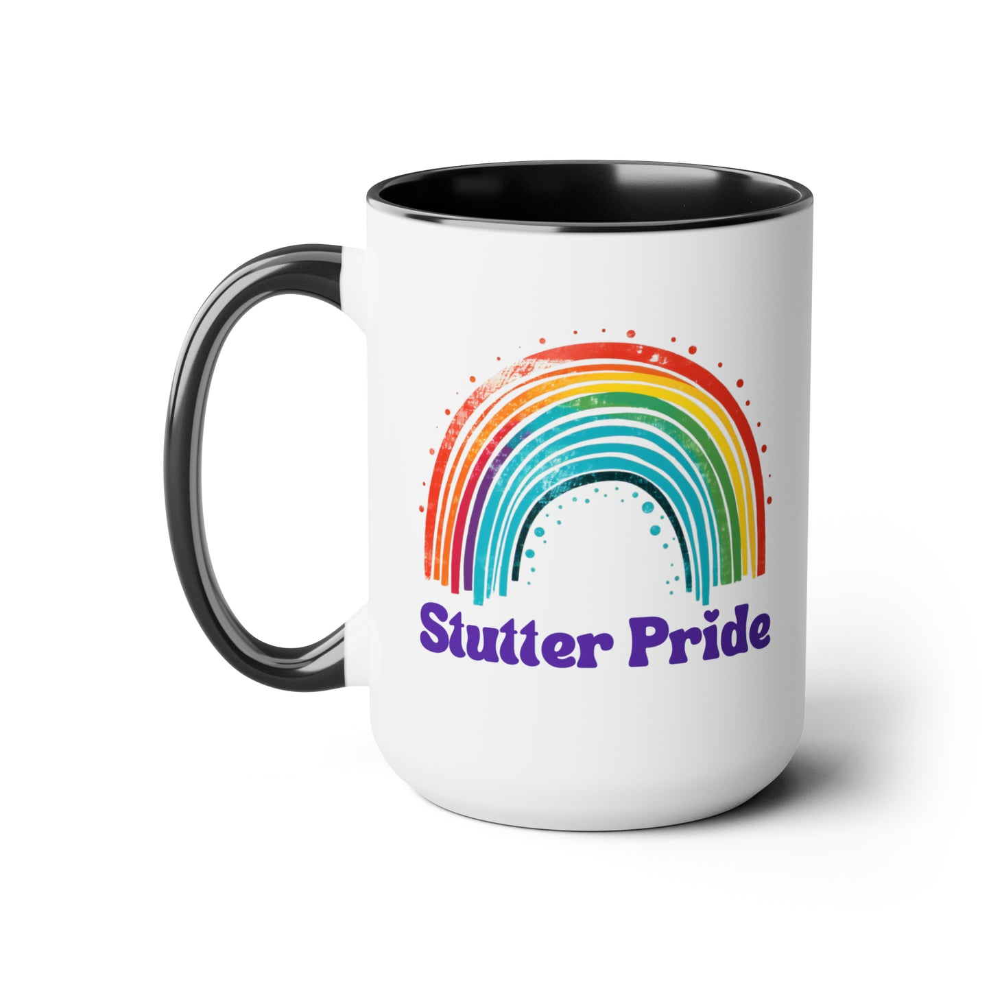 Stutter Pride Rainbow 15oz Mug