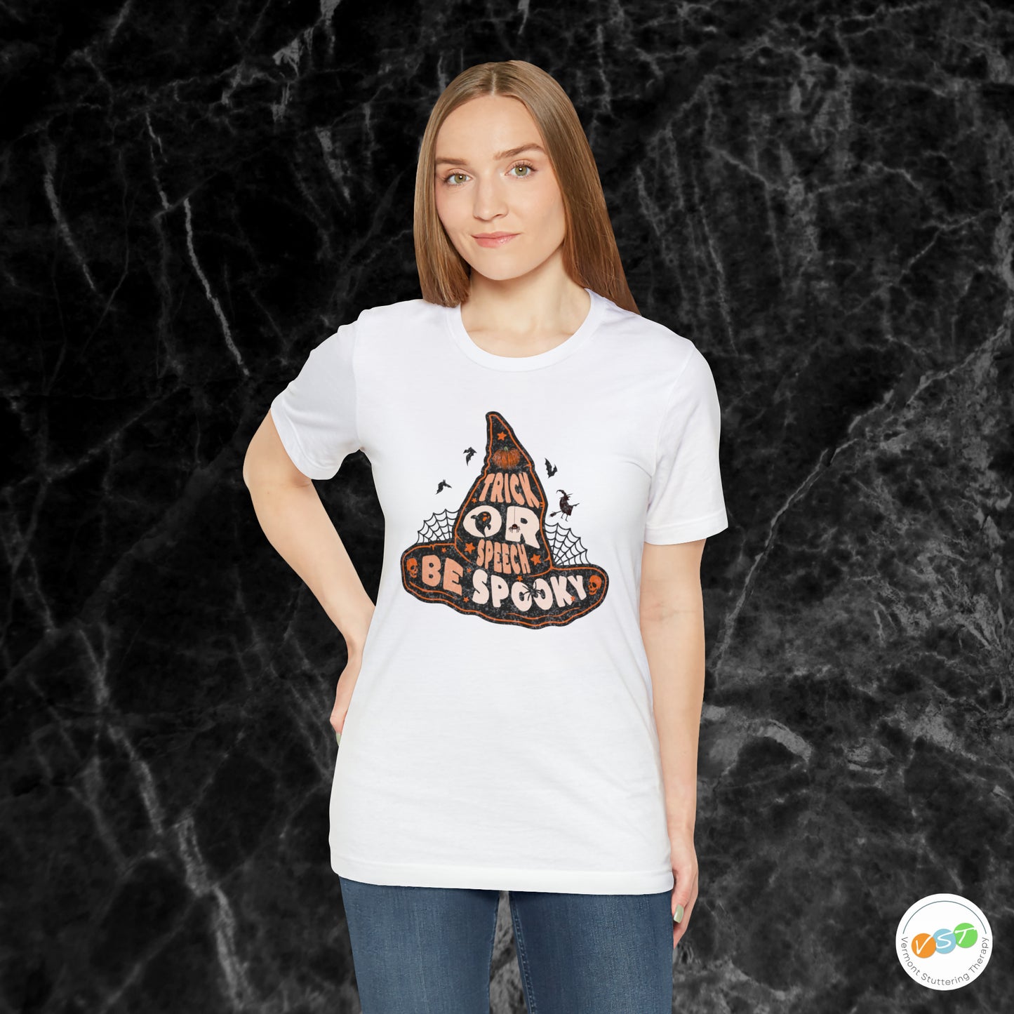 Trick or Speech Witch Hat SLP SLPA Halloween Shirt