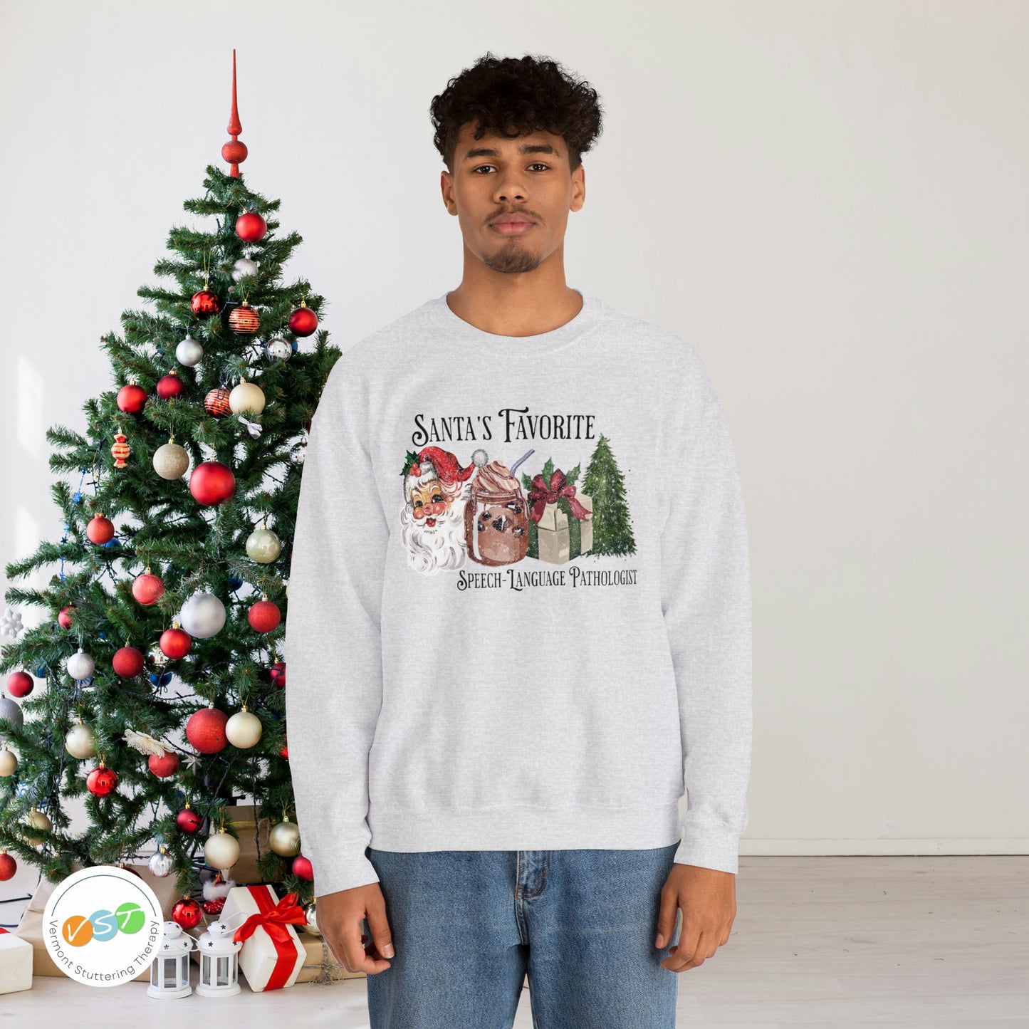Santa's Favorite SLP Vintage Christmas Sweatshirt