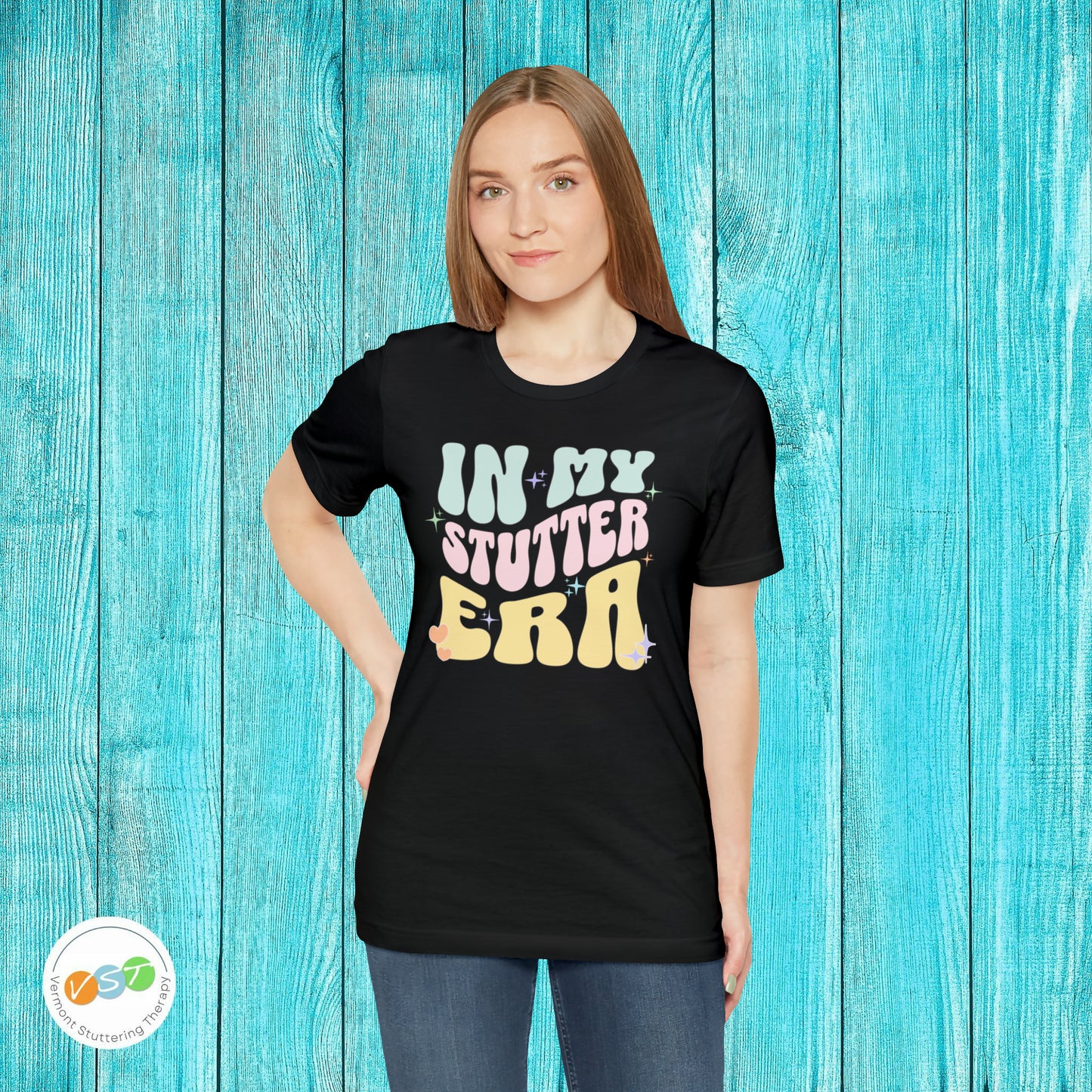 In My Stutter Era Pastel Retro T-shirt